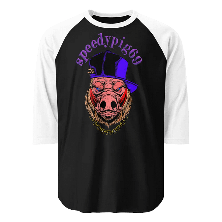 Intense Piggy Style ¾ Sleeve Tee product image (1)