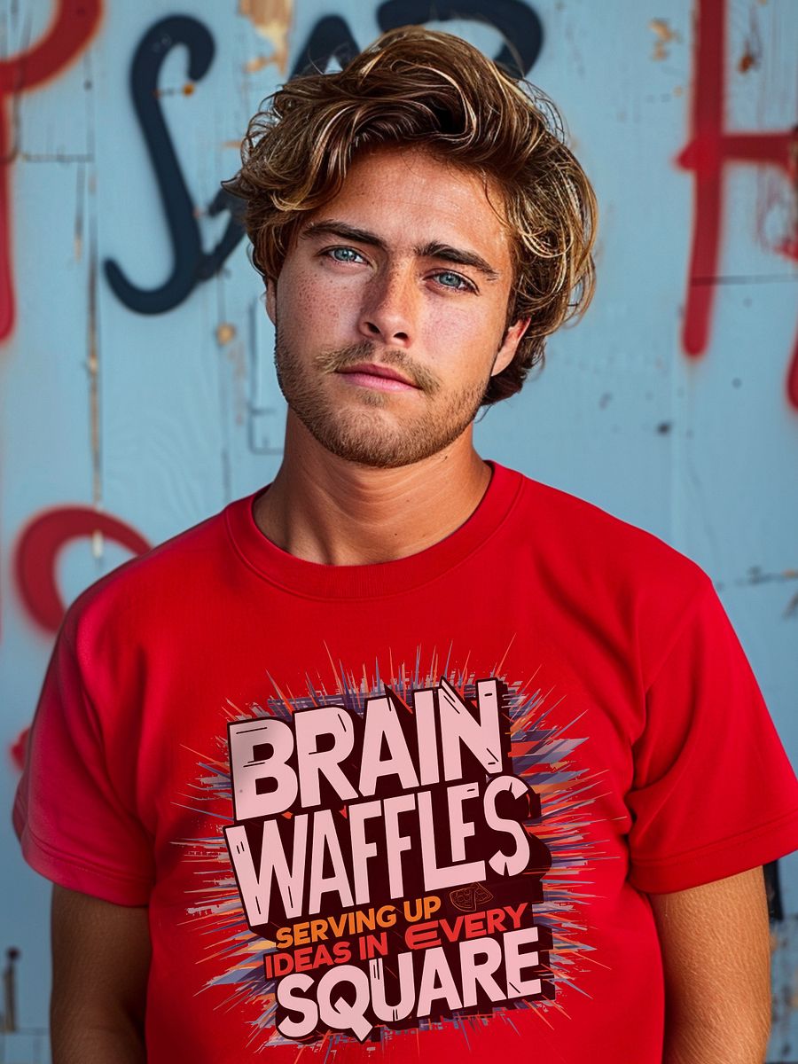 Brain Waffles Serving Up Ideas In Every Square Heavyweight T-shirt product image (1)