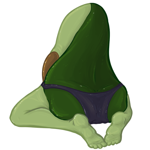 The Whole Avacado Sticker product image (1)