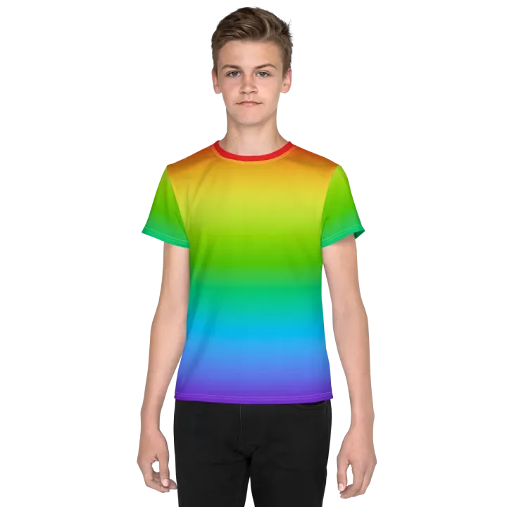 Rainbow Youth Crew Neck T-Shirt product image (1)