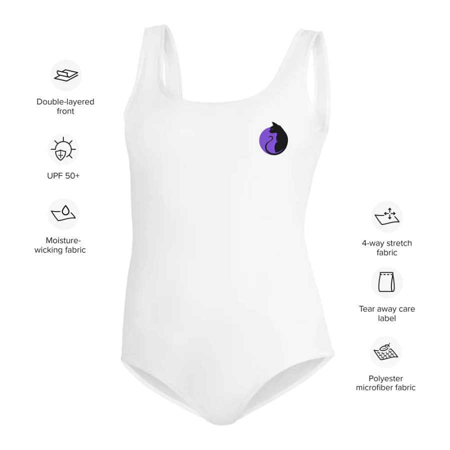 KawaiKitten Tech White Swimsuit product image (11)