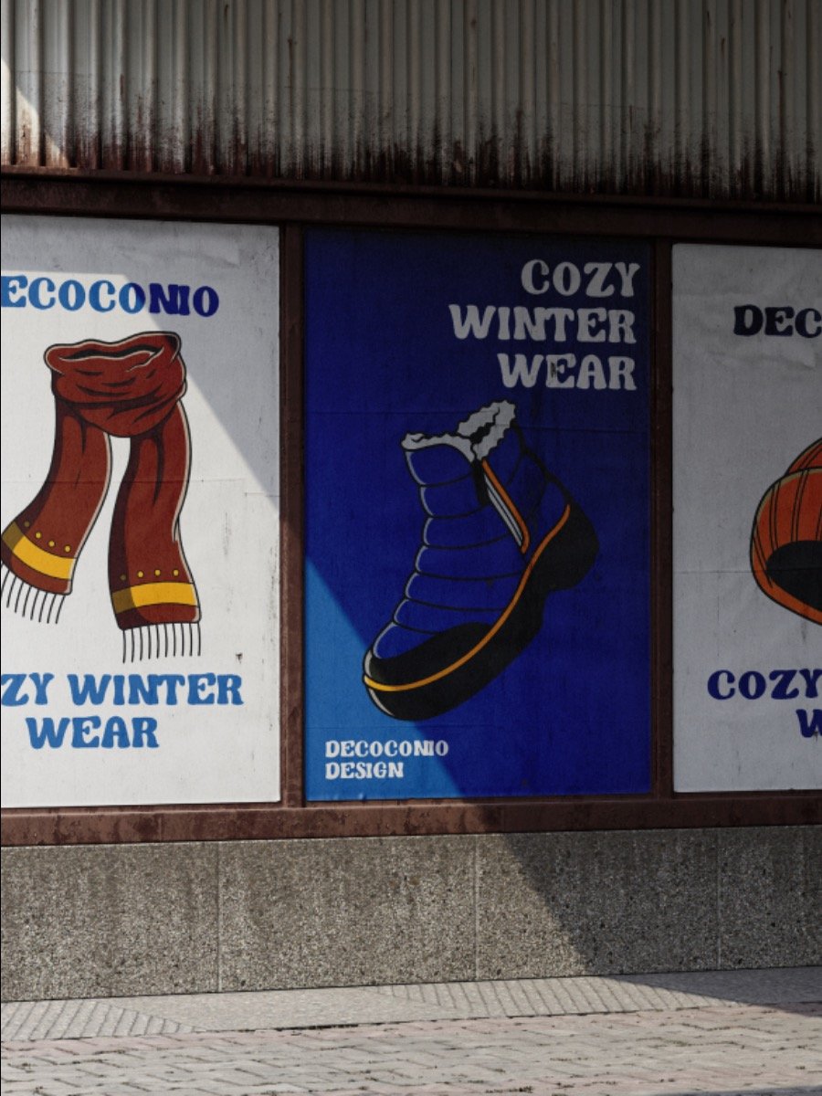 Retro Cozy Winter Wear Illustration product image (7)