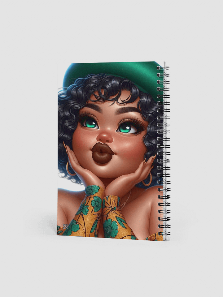 Vibrant Curly Hair Cartoon Notebook product image (2)