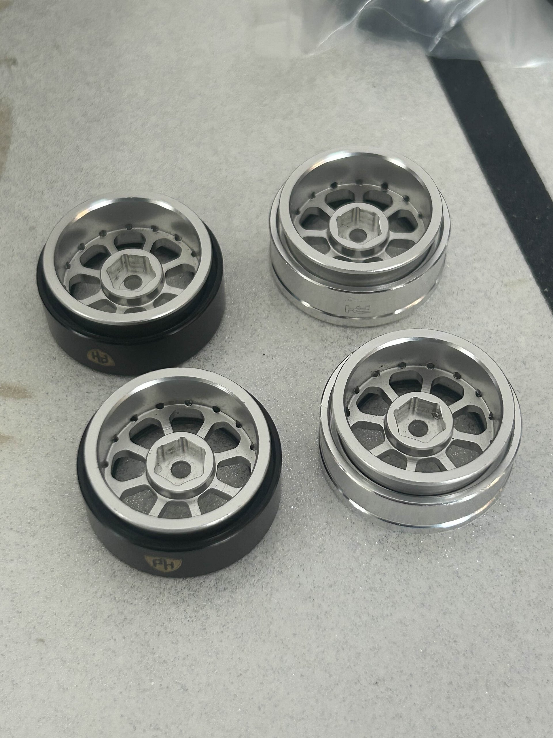Powerhobby 1.0 wheels (silver) product image (2)