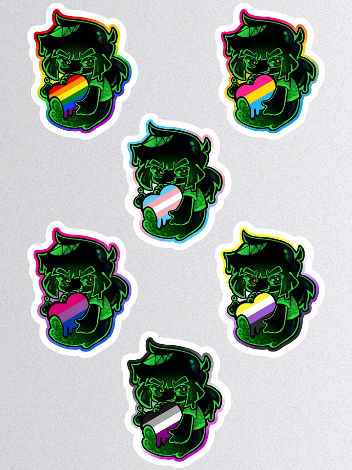 Toxic Pride Hearts Sticker Pack product image (1)