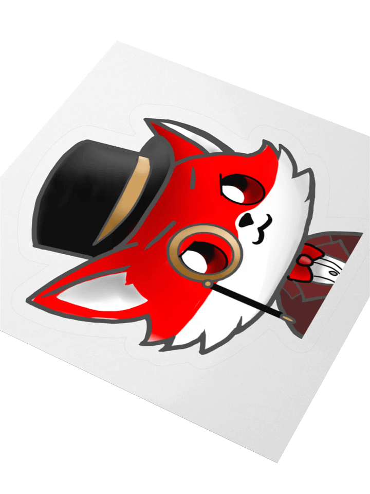 Gentleman Fox Vinyl Stickers product image (1)