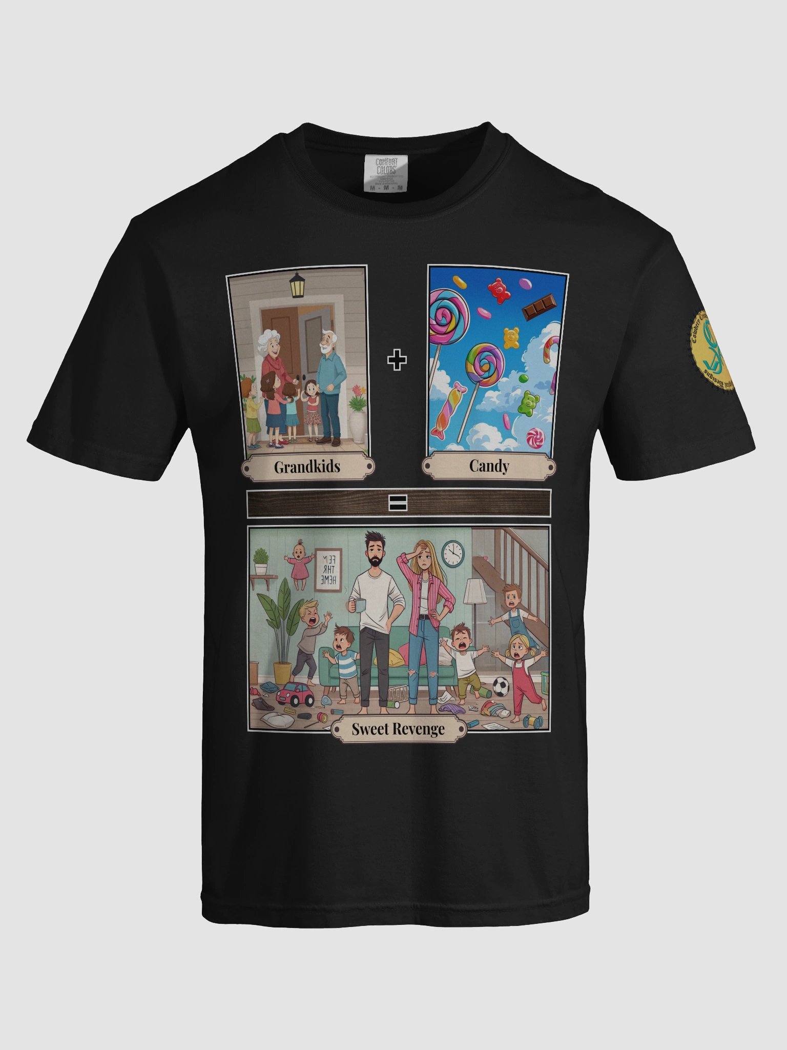 Grandkids + Candy = Sweet Revenge (Both) Comfort Colors Garment-Dyed Heavyweight T-Shirt Colors (1) product image (7)