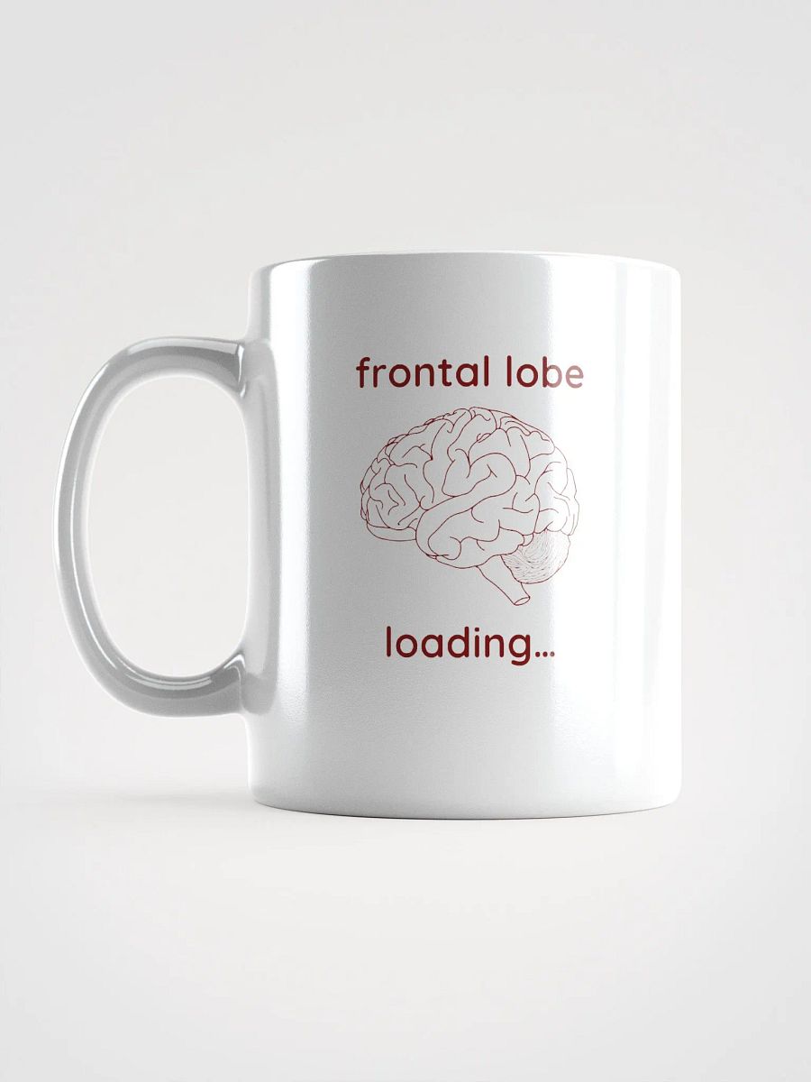 frontal lobe loading... mug (burgundy) product image (16)