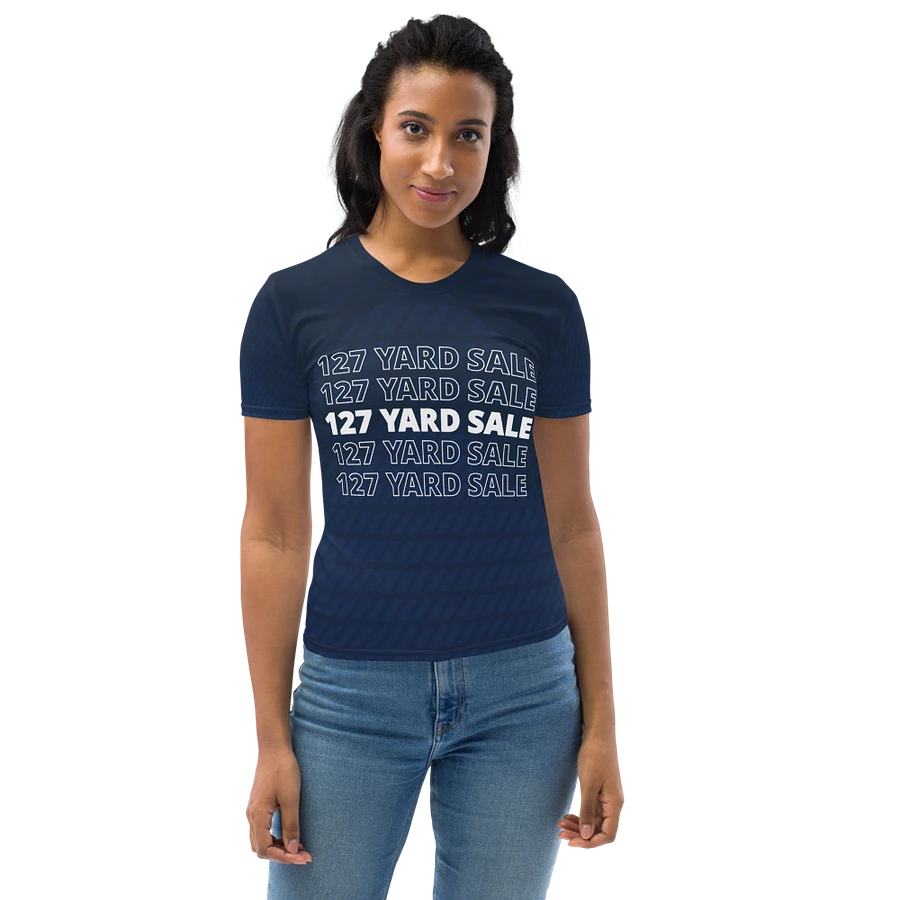 127 Yard Sale (2024) - All-Over Nautical Blue Print Women's Crew Neck T-Shirt product image (19)