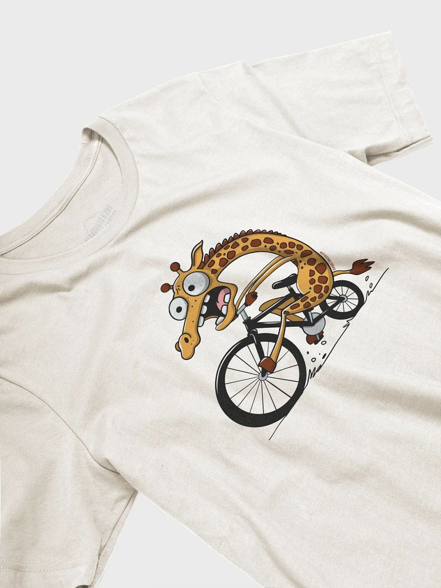 Funny unbalanced giraffe Cycling T-Shirt – Bike Cyclist Humor Tee product image (3)