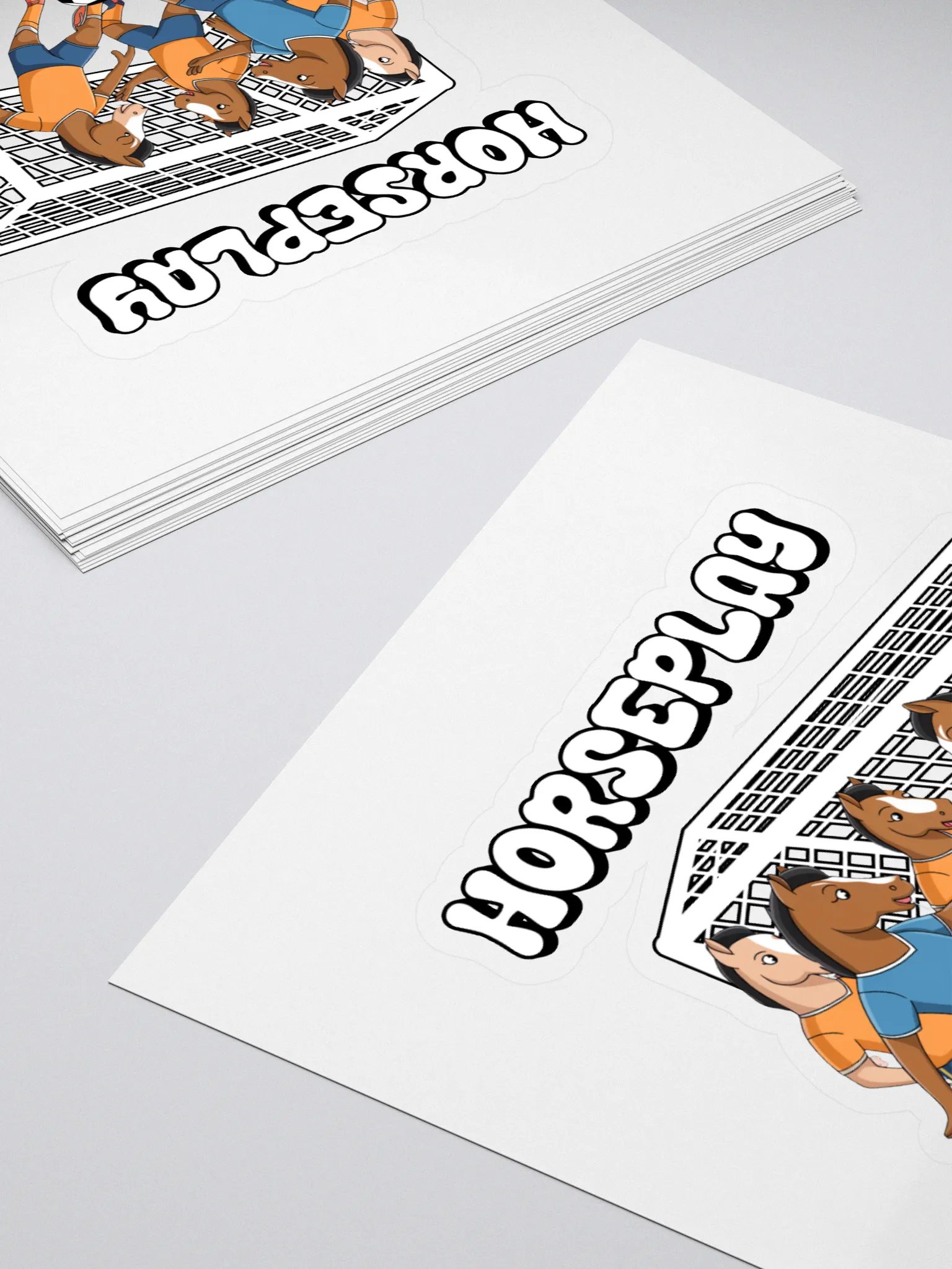 Horseplay - Horses Playing Soccer - Funny Wordplay Sticker product image (4)