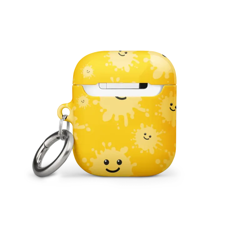 All-over printed yellow smileys case for Airpods product image (1)
