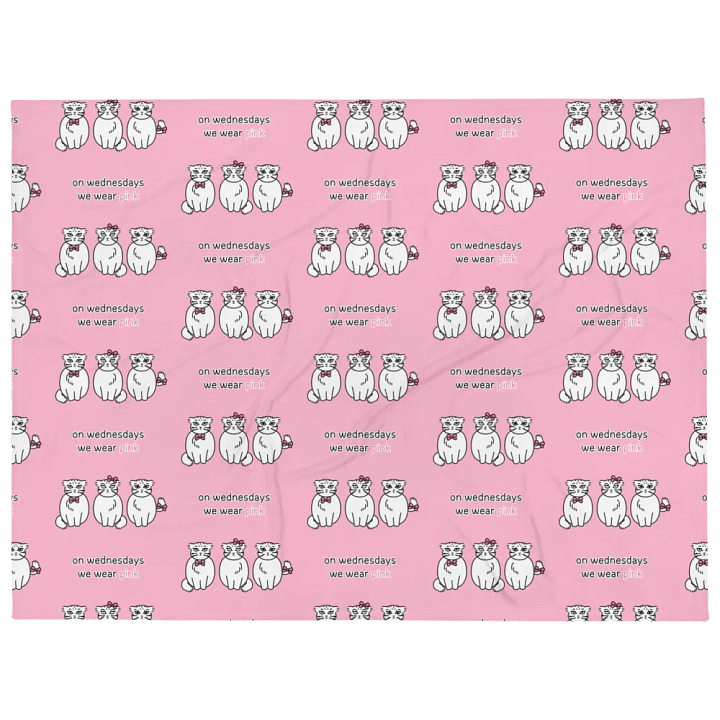 Pink Wednesdays Manul Pink Ver. - Throw Blanket product image (1)