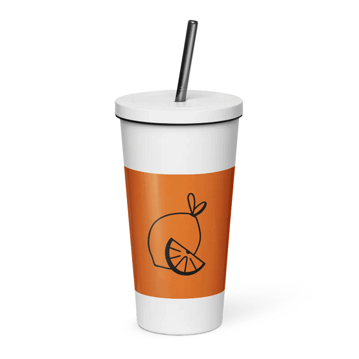 Insulated Tumbler with a Straw (lime) product image (1)