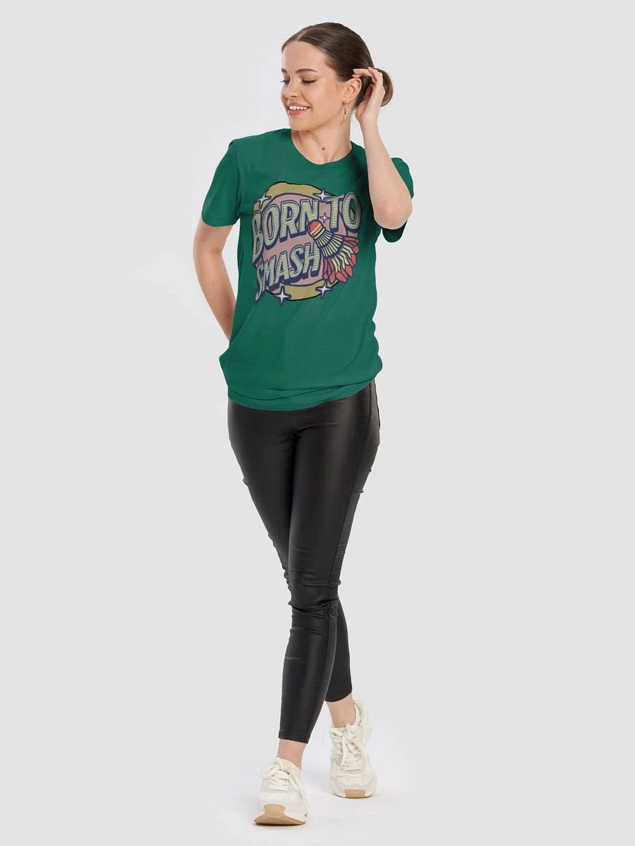 Born To Smash Badminton Shuttlecock Dynamic Tee product image (30)