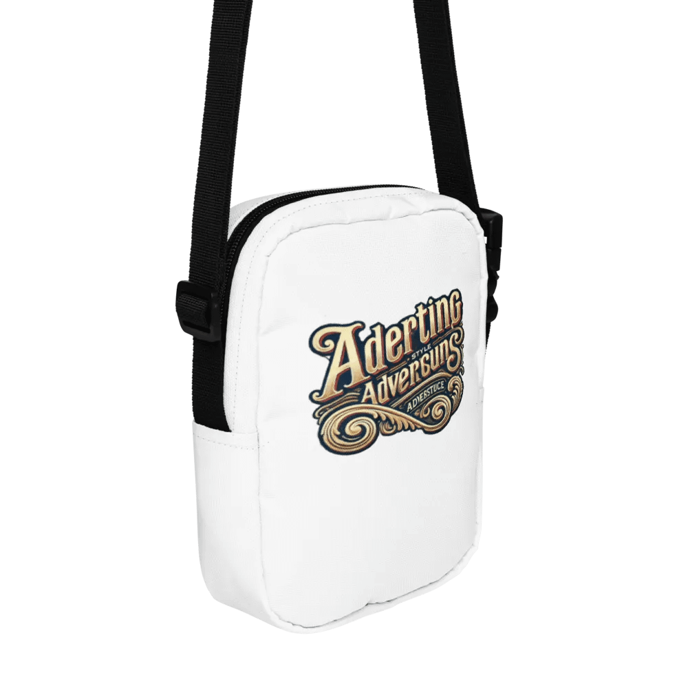 Vintage Typography All-Over Print Crossbody Bag product image (3)