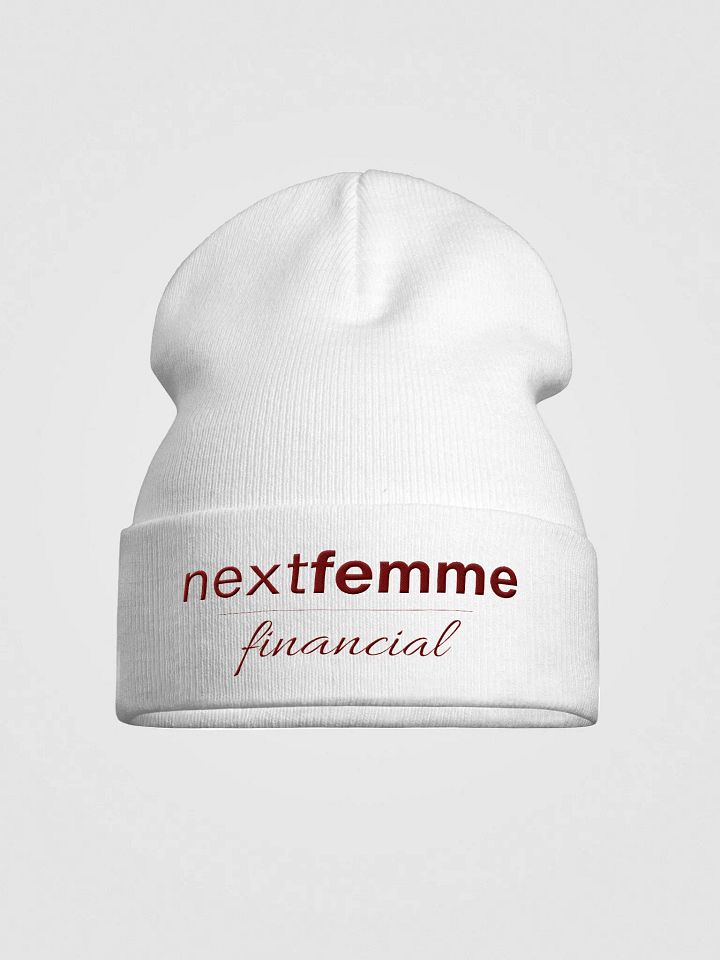 Knit Beanie with Maroon Logotype product image (1)