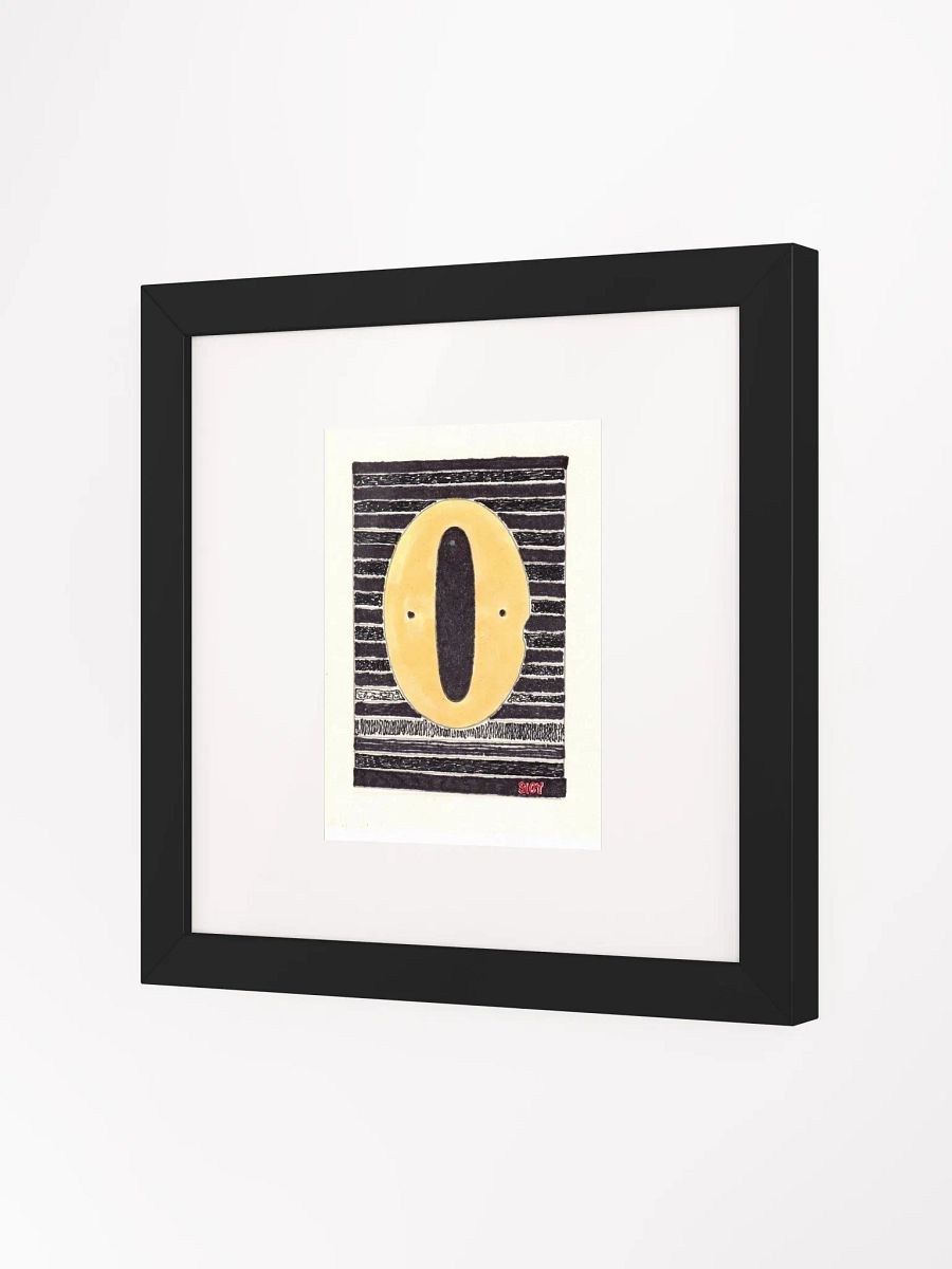 A cypher screams Panel Card Print Framed product image (2)