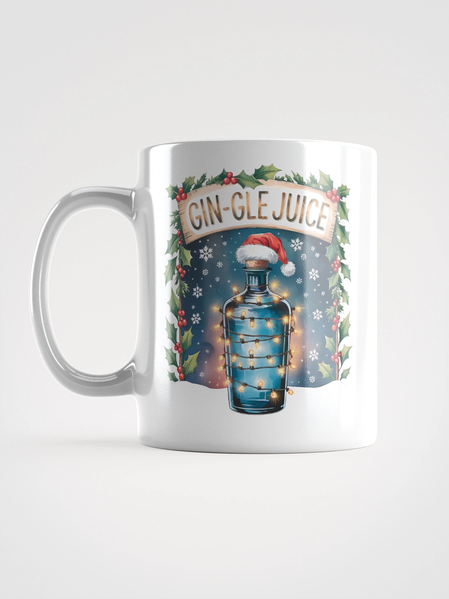 Christmas Gin-Gle Juice White Glossy Mug product image (1)