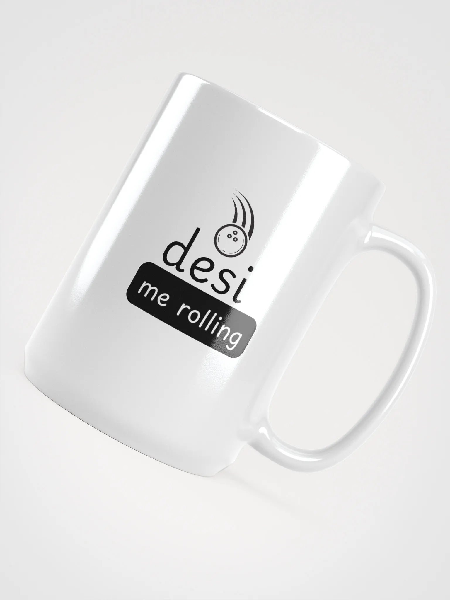 Desi Me Rolling White Mug product image (4)