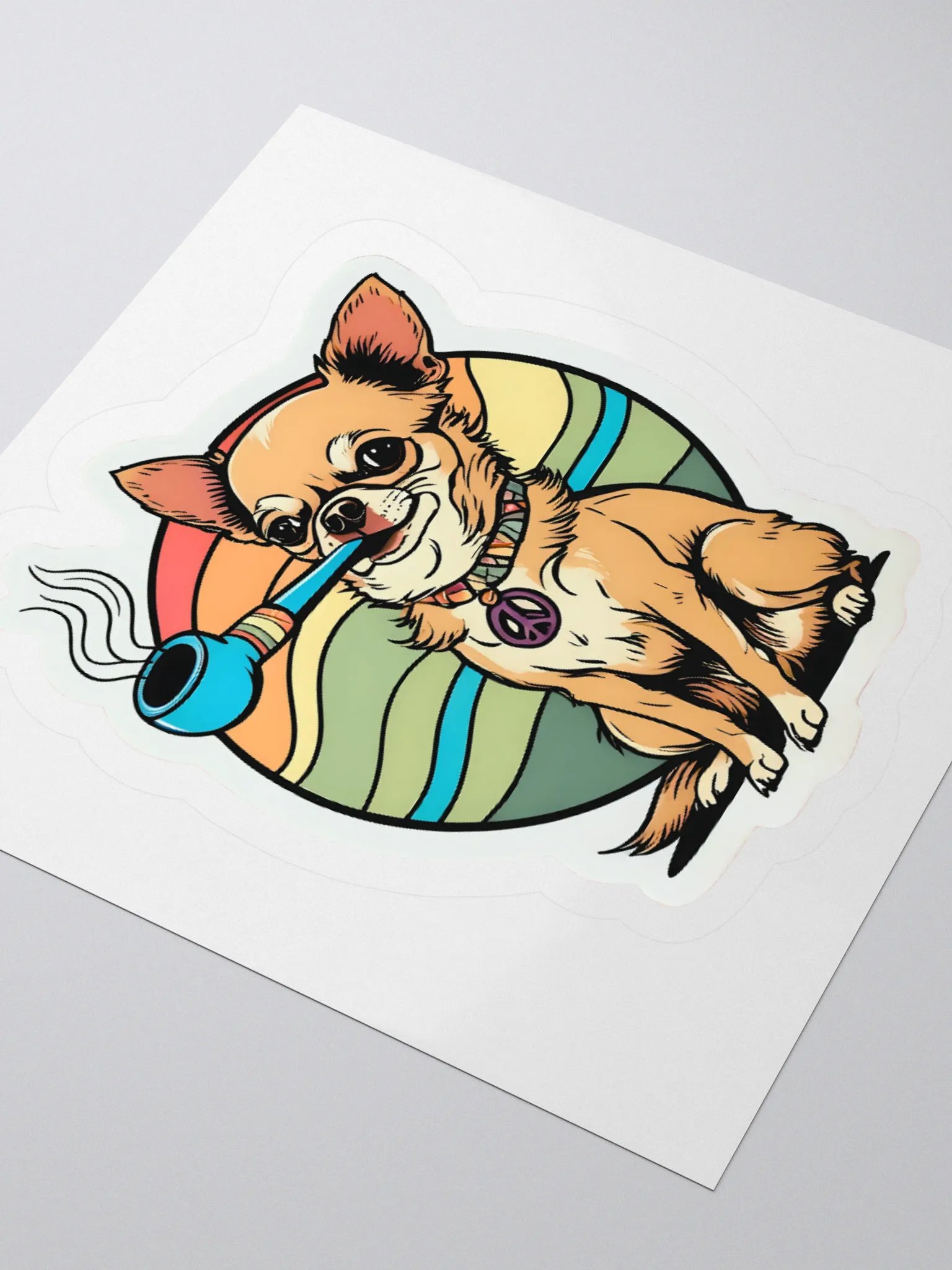High Chihuahua Kiss Cut Sticker product image (8)