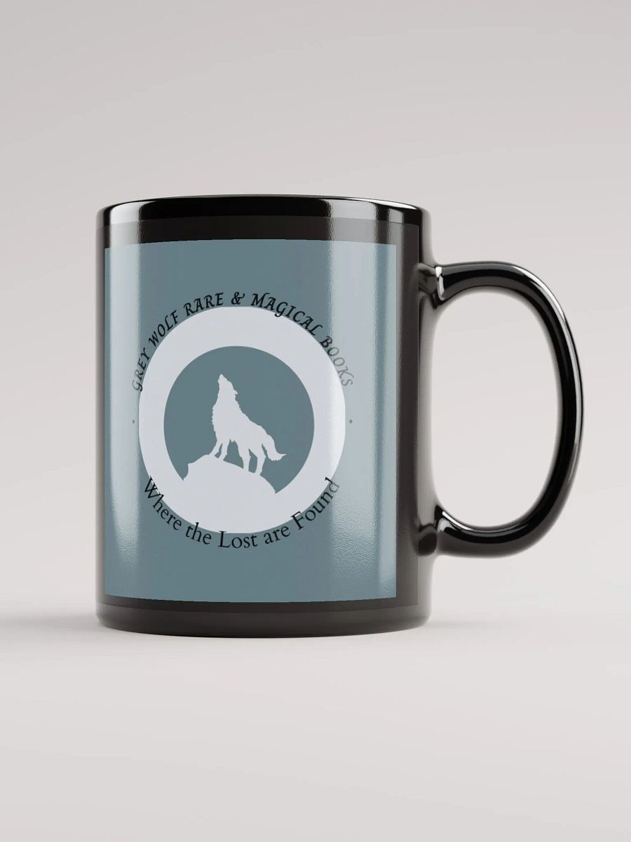 Grey Wolf R & M Books Black Mug product image (1)