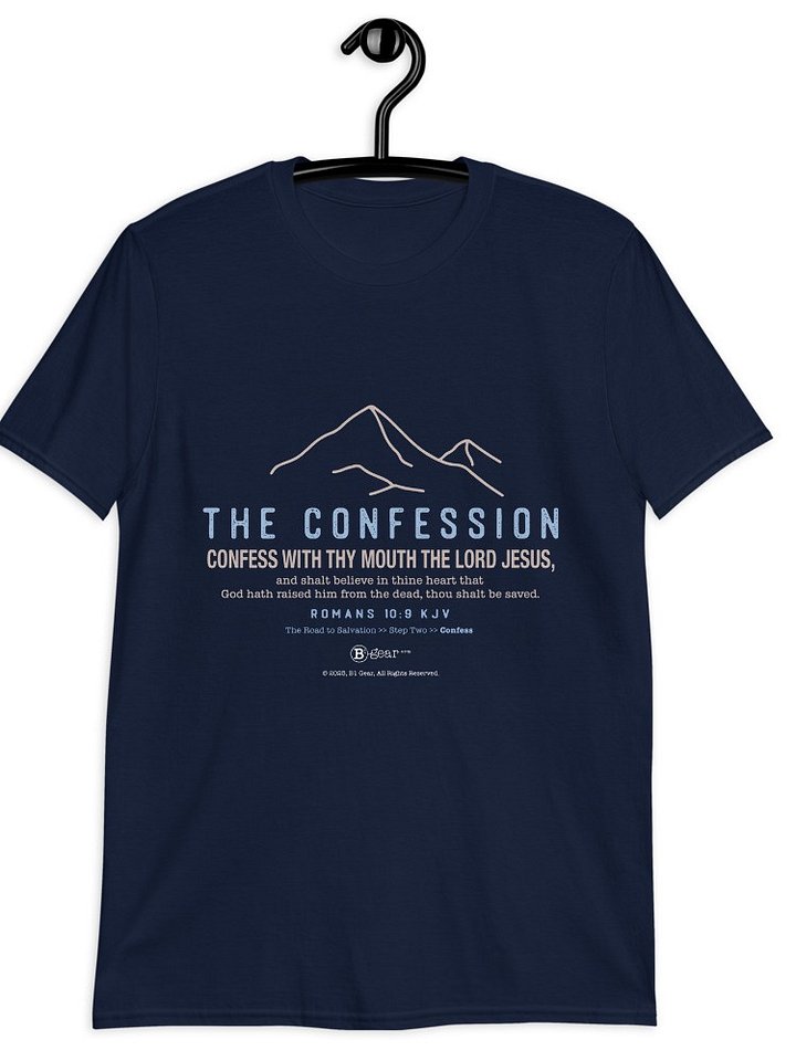 T-Shirt, The Road to Salvation, Step 2, CONFESSION/Confess, Short-Sleeve Unisex T-Shirt product image (2)