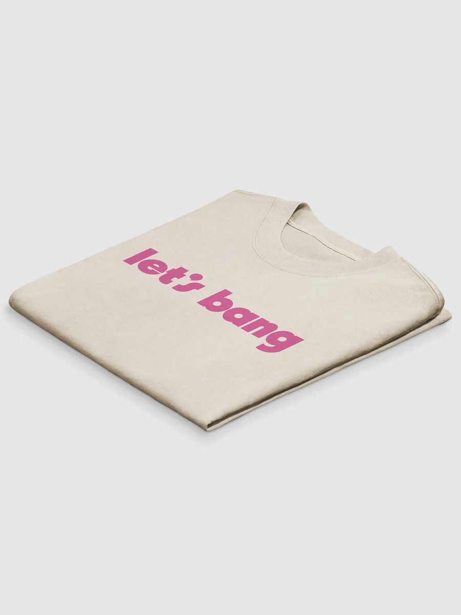 let's bang. white/pink, oversized tee product image (5)