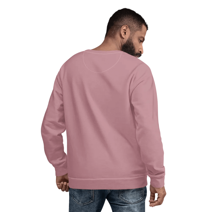 Plain Dusty Pink Soft Summer Unisex Recycled Polyester Heavyweight Premium Sweatshirt by Treasure Pie product image (12)