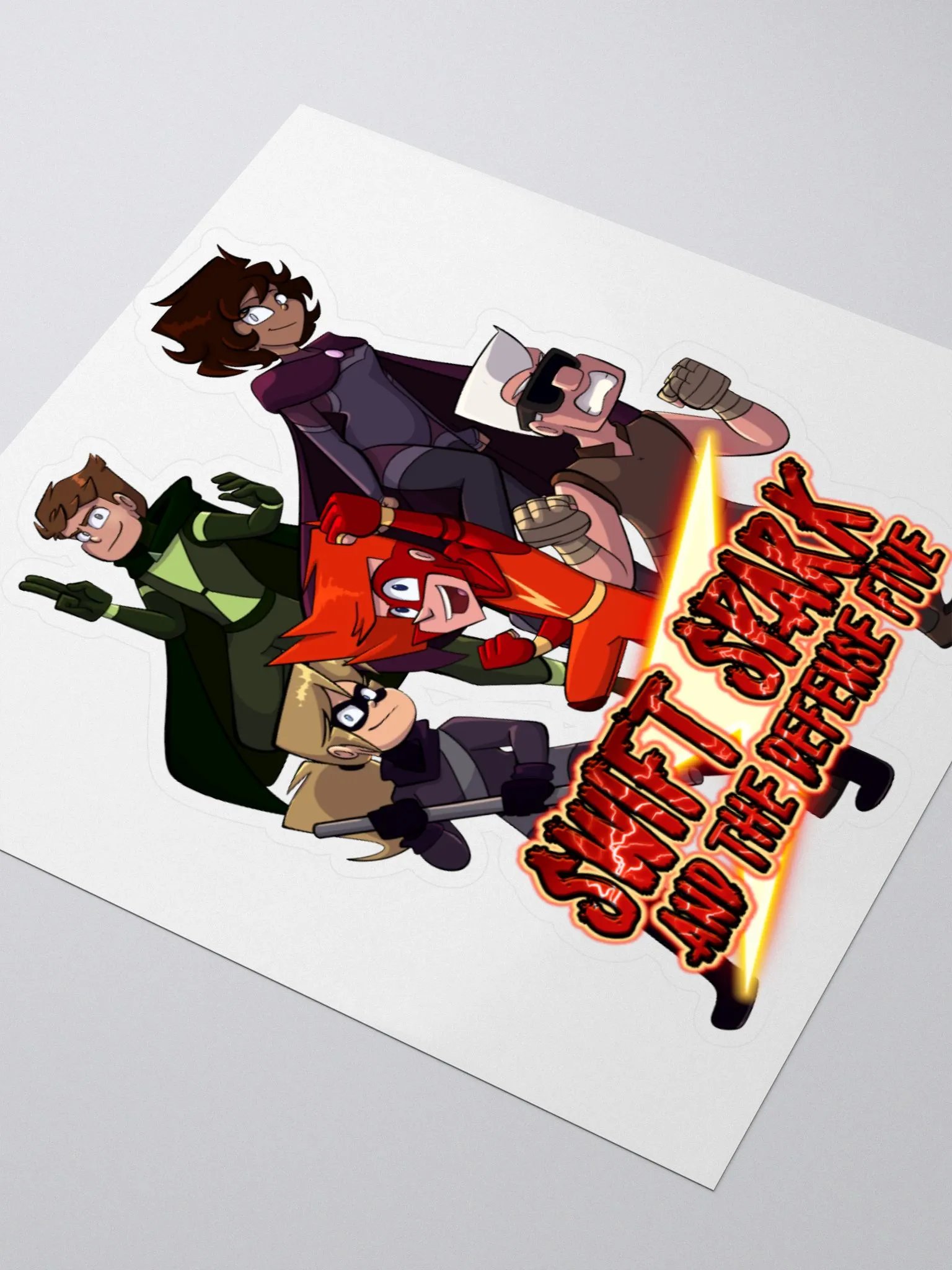 Swift Spark and the Defense Five: Team Sticker product image (3)