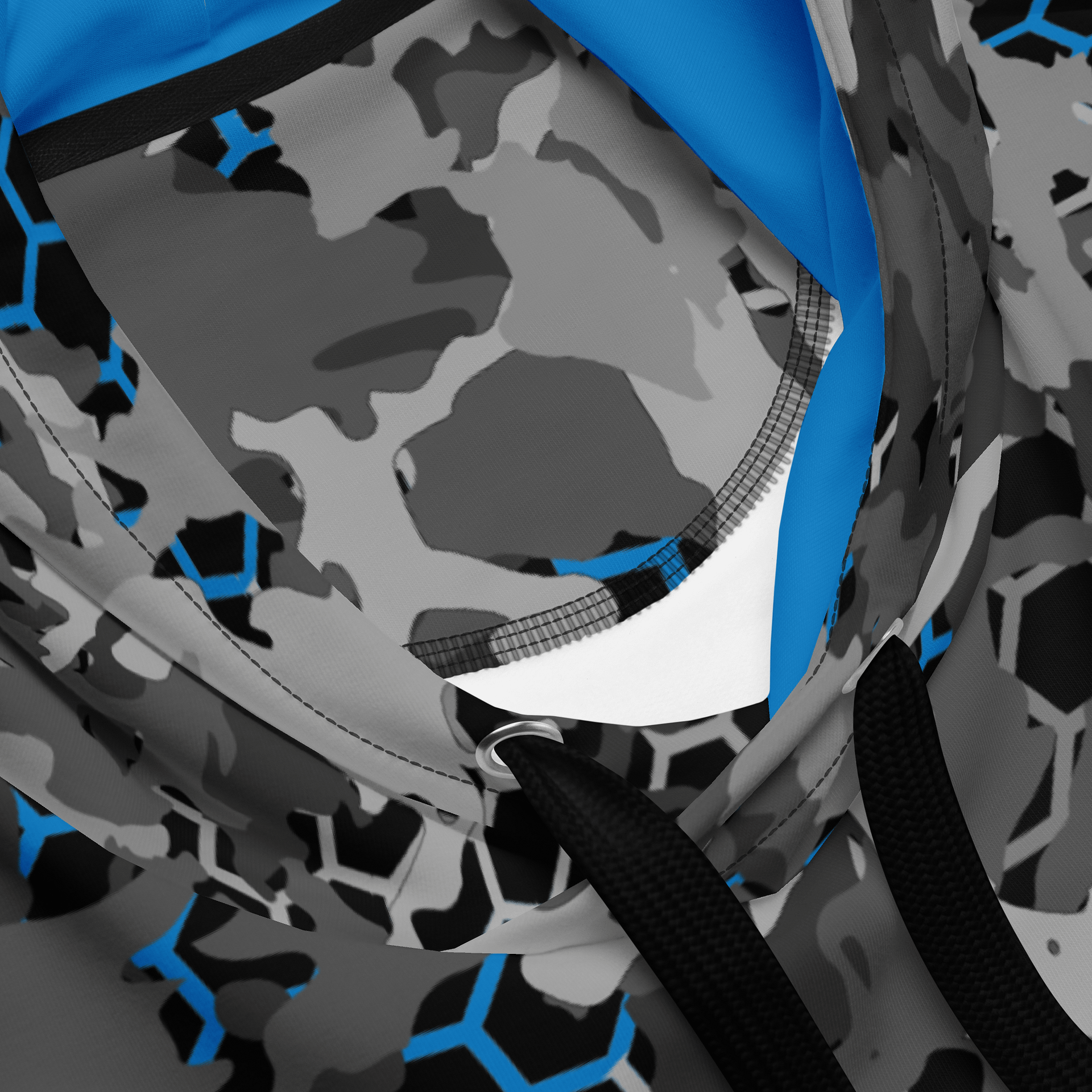 Blue Camo Honeycomb Hoodie product image (4)