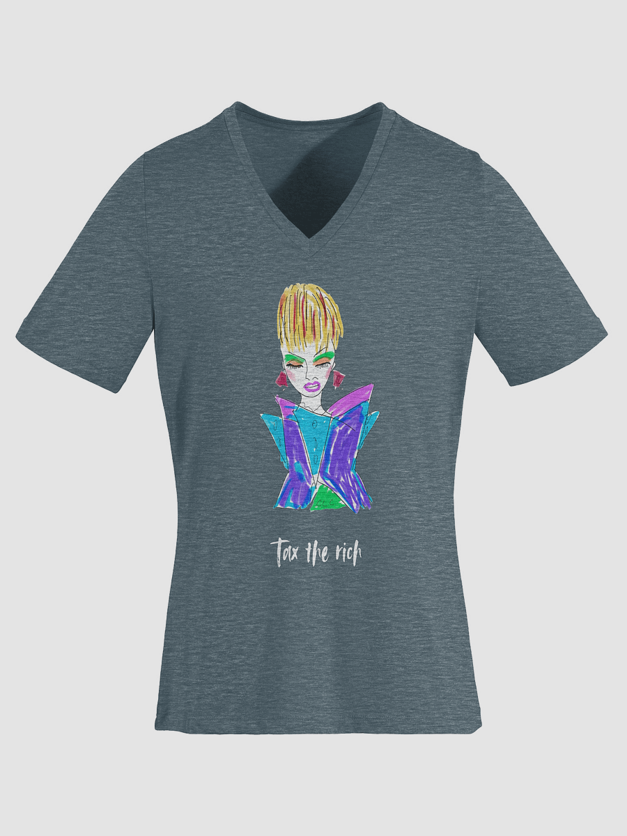 Tax The Rich Relaxed V-Neck product image (10)