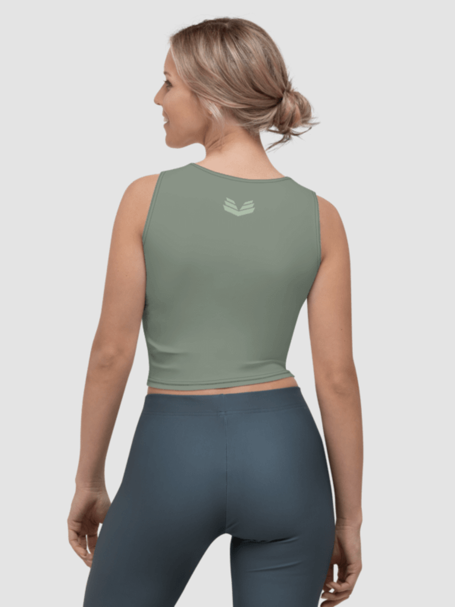 Signature Crop Top Tee - Sage Green product image (4)