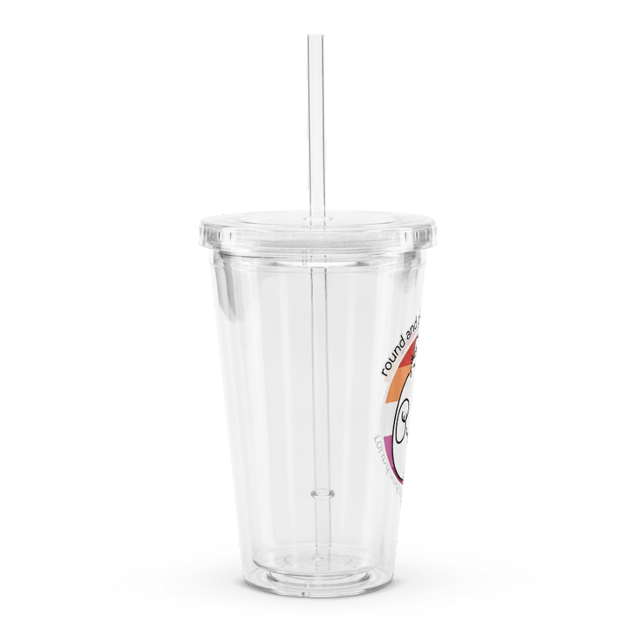Round and Proud Manul Lesbian Version - Transparent Cup & Straw product image (3)