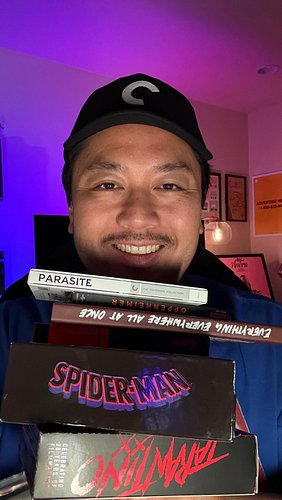 Fav Director 🎬
Fav Animation 🎨
Fav Best Picture 🏆
Fav International 🎞️
Fav Physical Media 💿

I nominate @editwithego @theanxi...