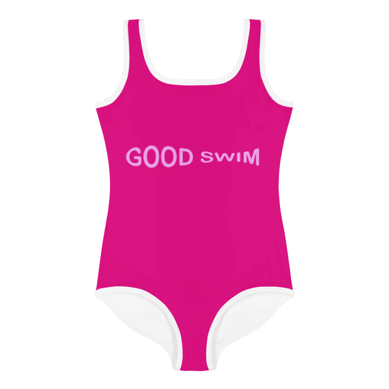 Good Swim Pink on Fuxia Kids Swimsuit product image (3)