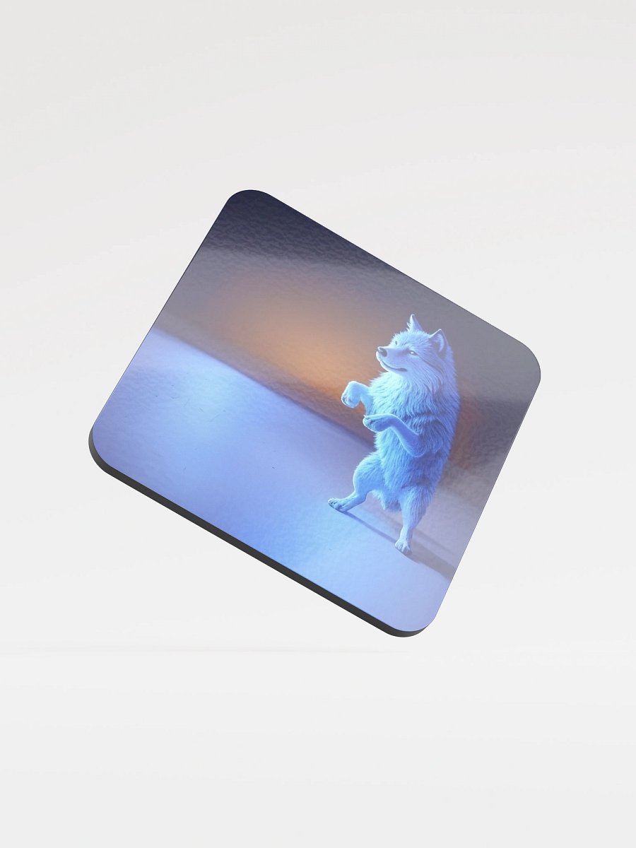 Luminous Wolf Cork Coaster product image (1)