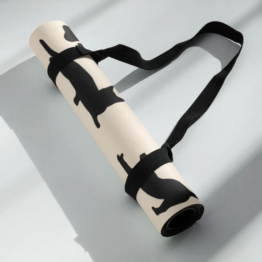 Cat Silhouette Yoga Mat: Perfect for Cat Lovers and Yoga Enthusiasts product image (6)