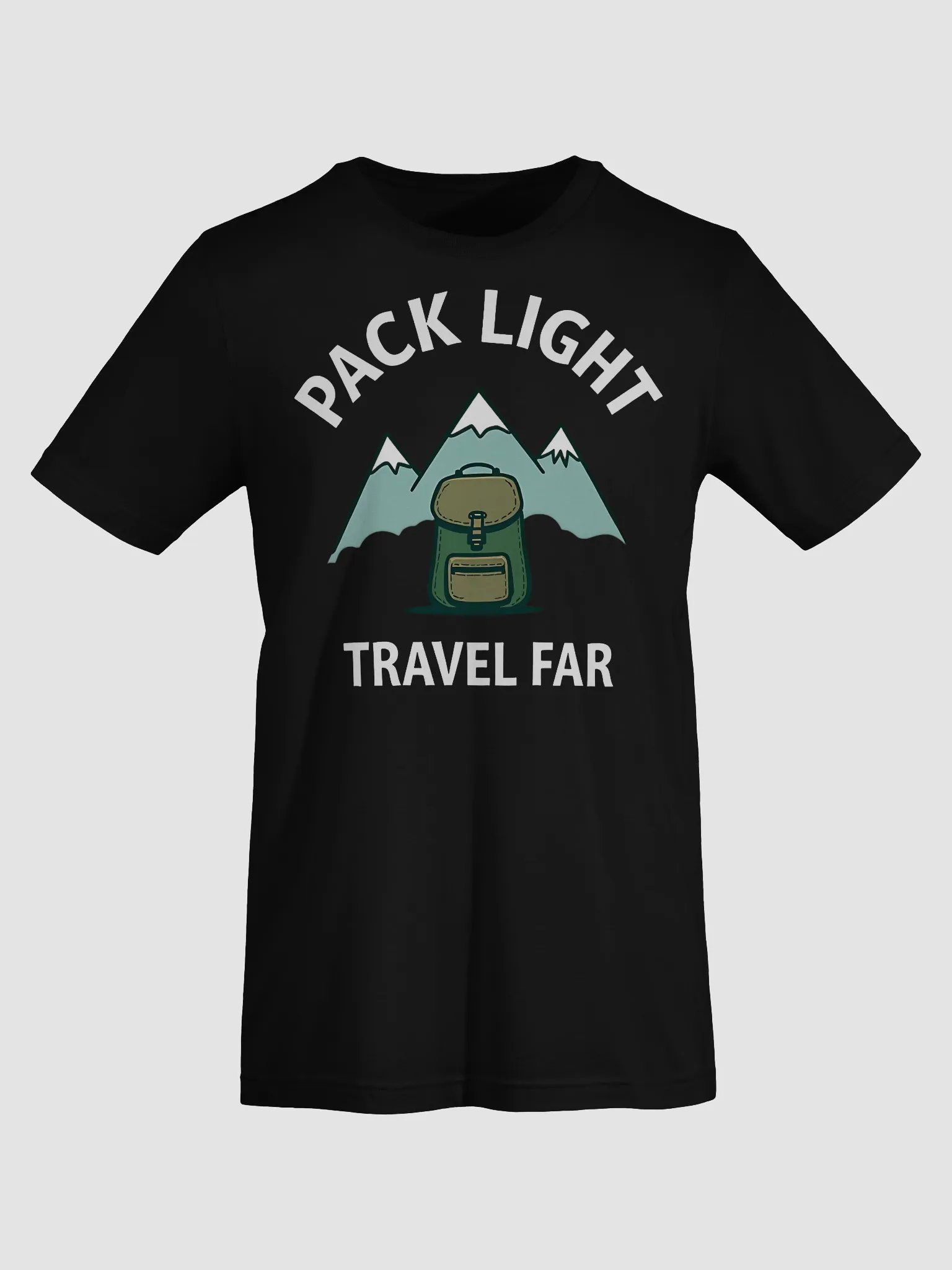 Pack Light Travel Far Backpacking Hiking Adventure product image (8)