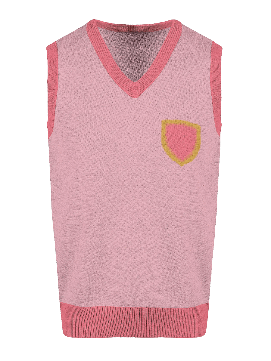Pink Scholastic Celebration V-Neck Knit Vest product image (15)