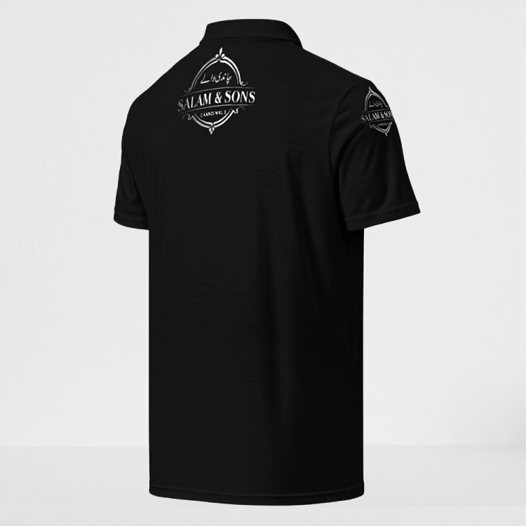 SALAM & SONS CHANDIWALE Official Men's Slim Fit Black Polo Shirt product image (3)