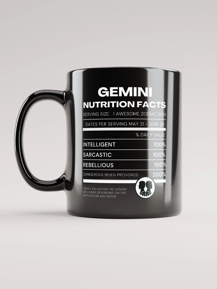 Gemini Nutrition Facts Mug product image (1)