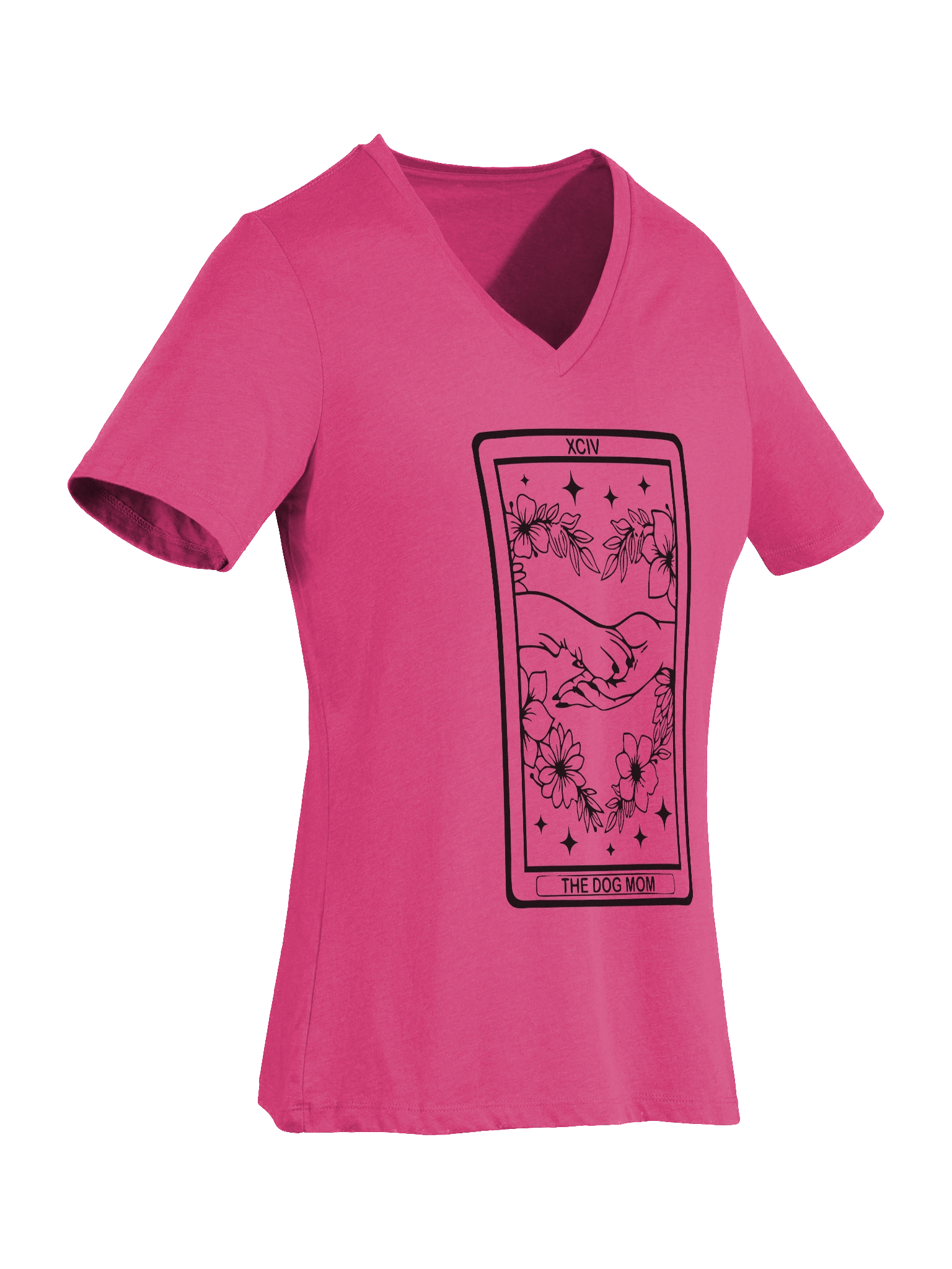 🌙 “V-Neck Dog Mom Tarot Tee” product image (5)