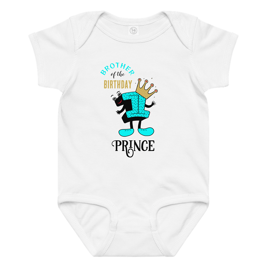 Royal 1st Birthday Baby Bodysuit product image (3)