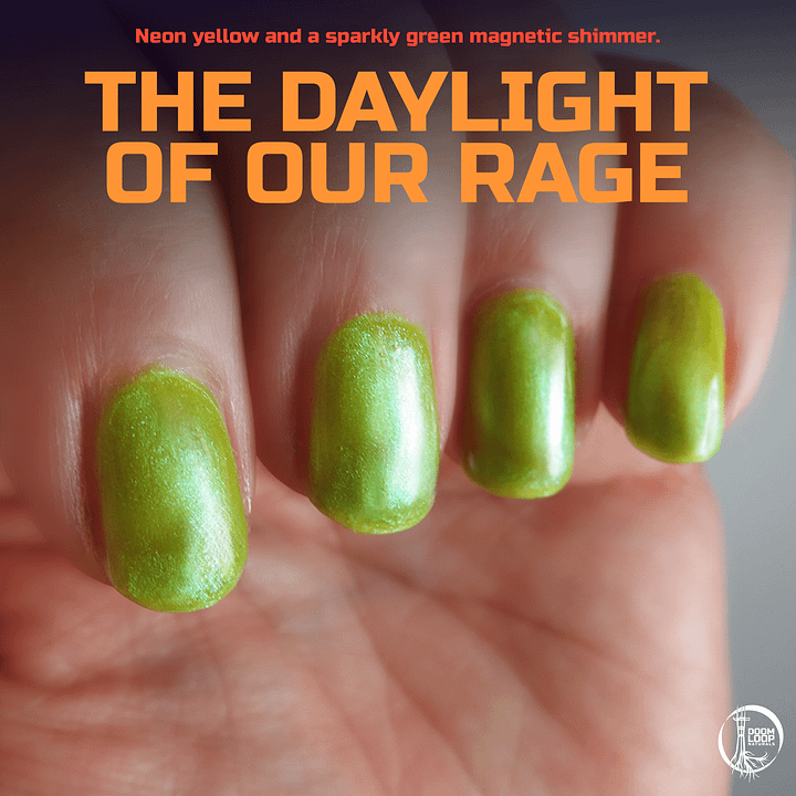 THE DAYLIGHT OF OUR RAGE - Magnetic Green and Neon Yellow Polish product image (1)