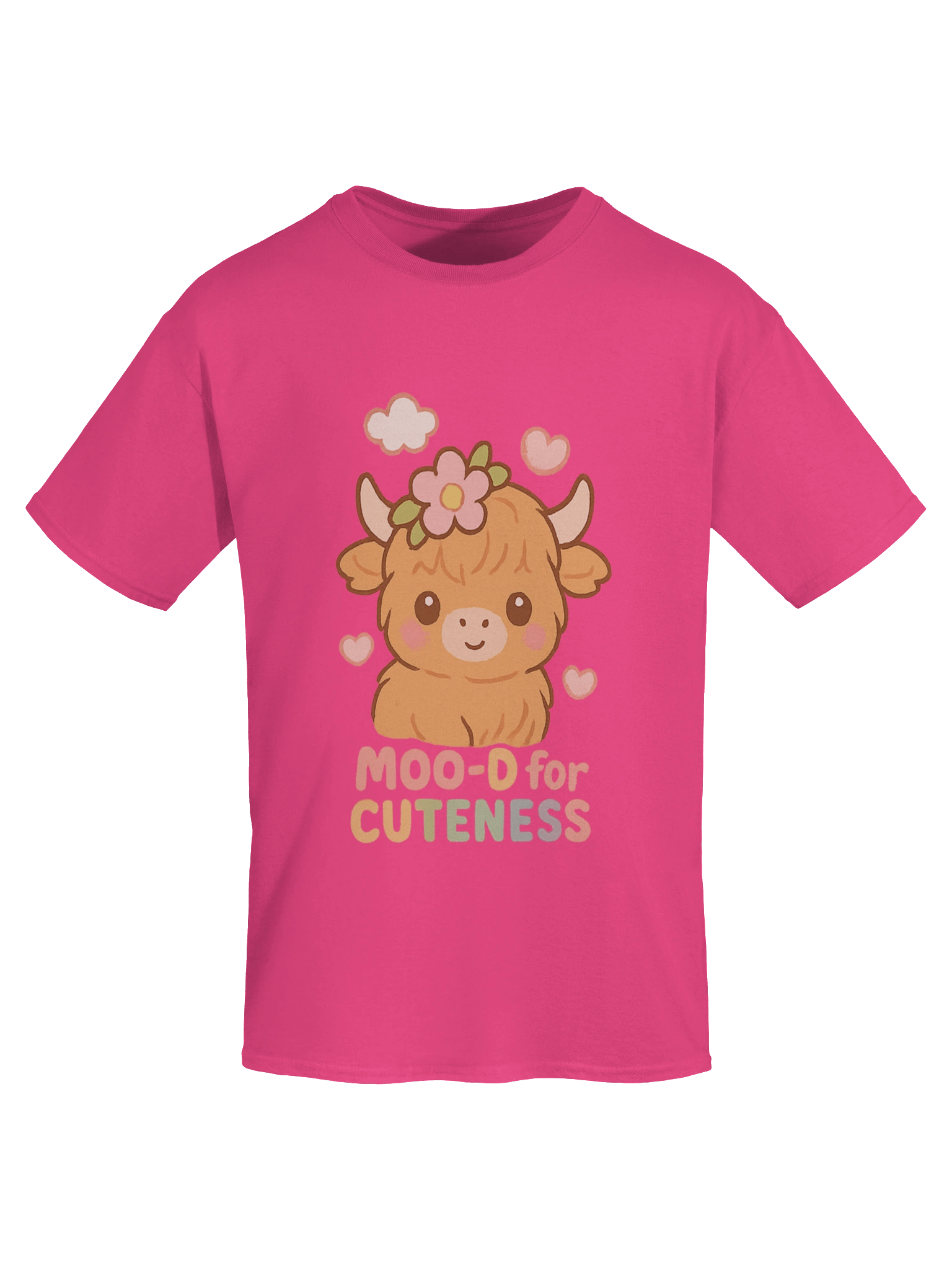 Moo-d for Cuteness Adult T-Shirt product image (55)