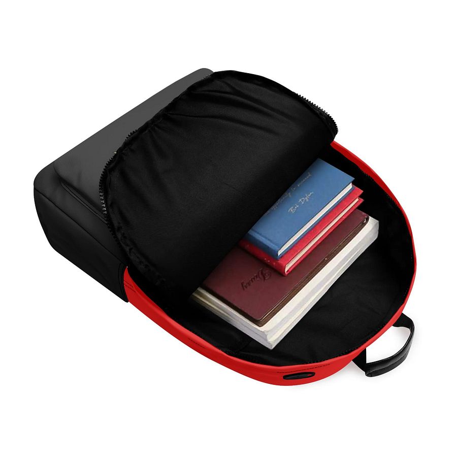 17 Inch Twill TEAMBMB Leather School Backpack product image (9)