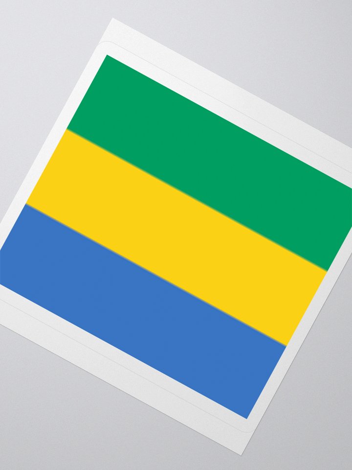 Gabon Flag Sticker | Green Yellow Blue Design | Durable Vinyl | 3 Sizes product image (4)