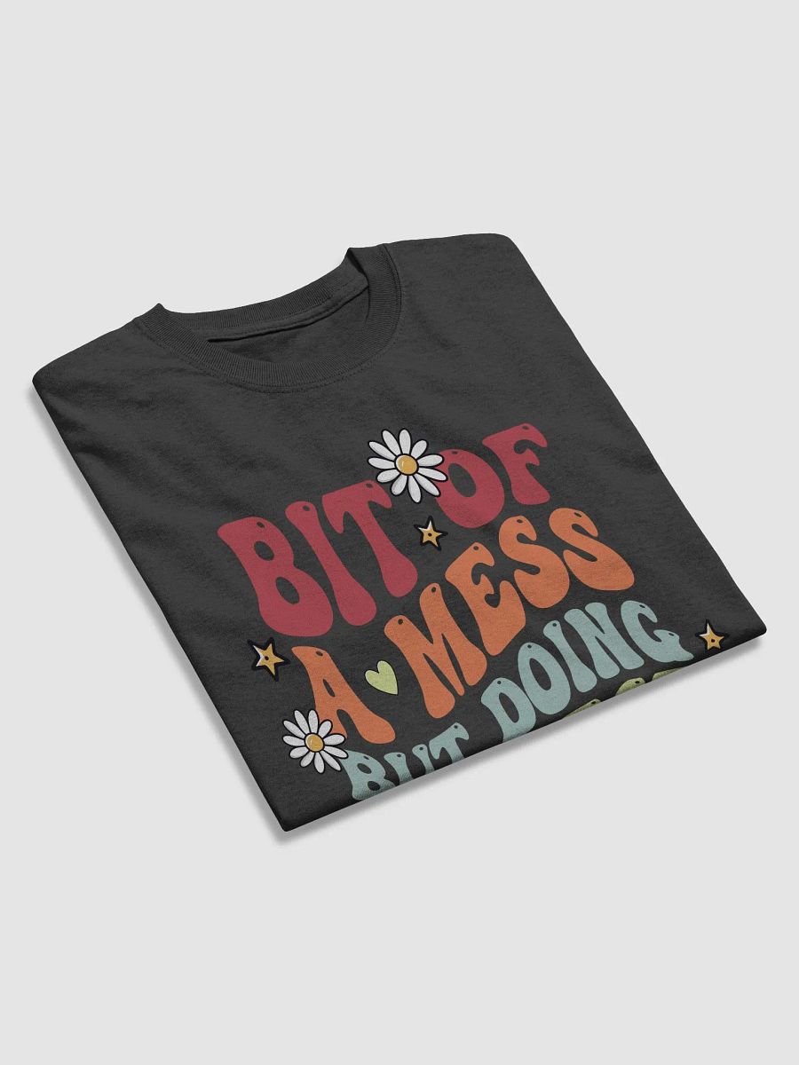 Bit of a Mess But Doing My Best – Retro Groovy Quote Design product image (3)