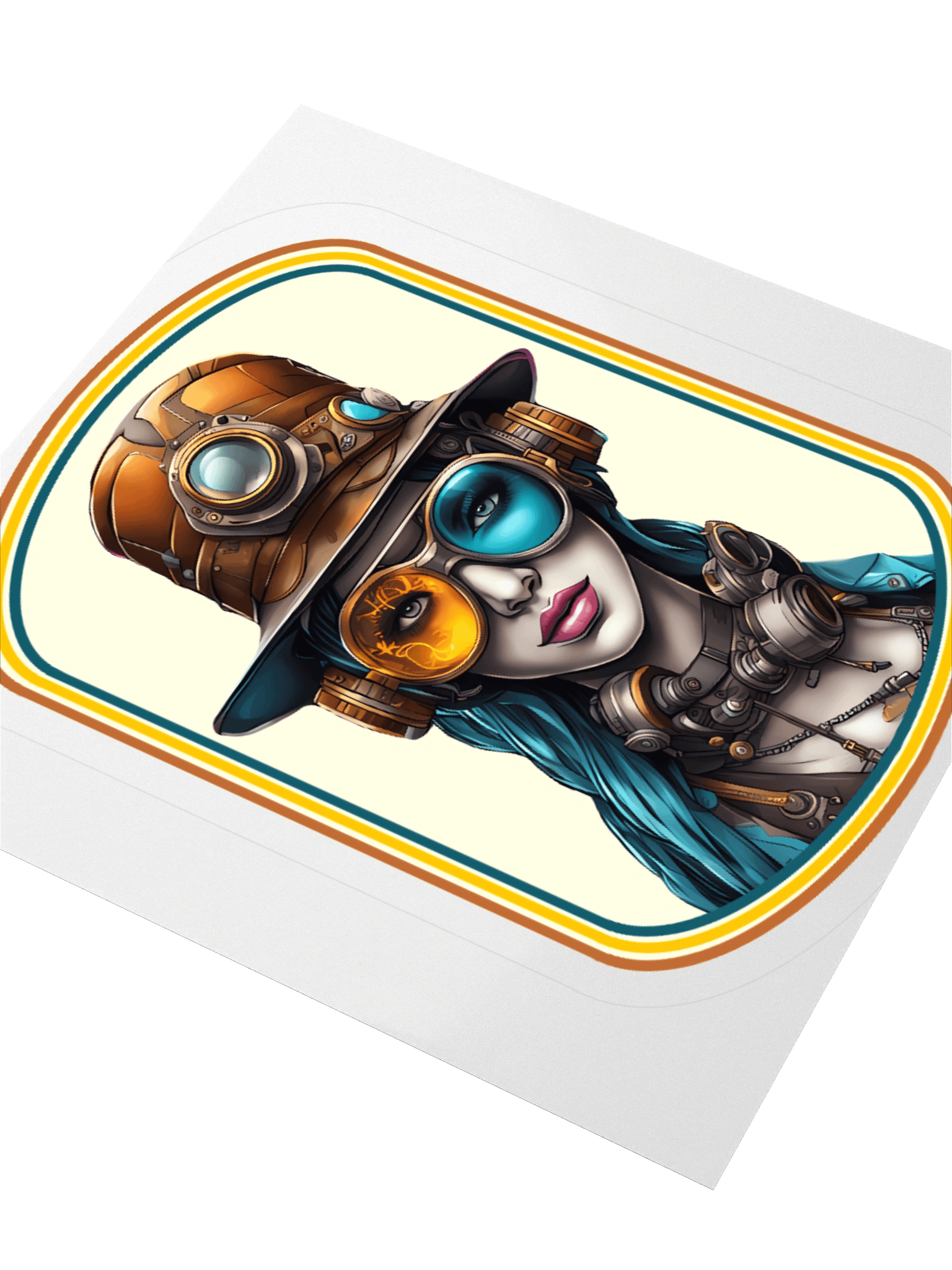 Fire & Ice Goggles, Steampunk, Sticker product image (3)